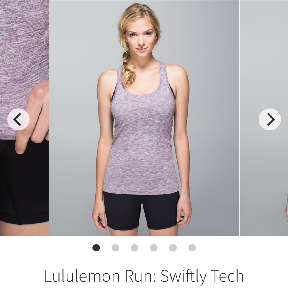Lululemon Athletica Swiftly Tech Racerback Tank Space Dye Heathered Purple Fog